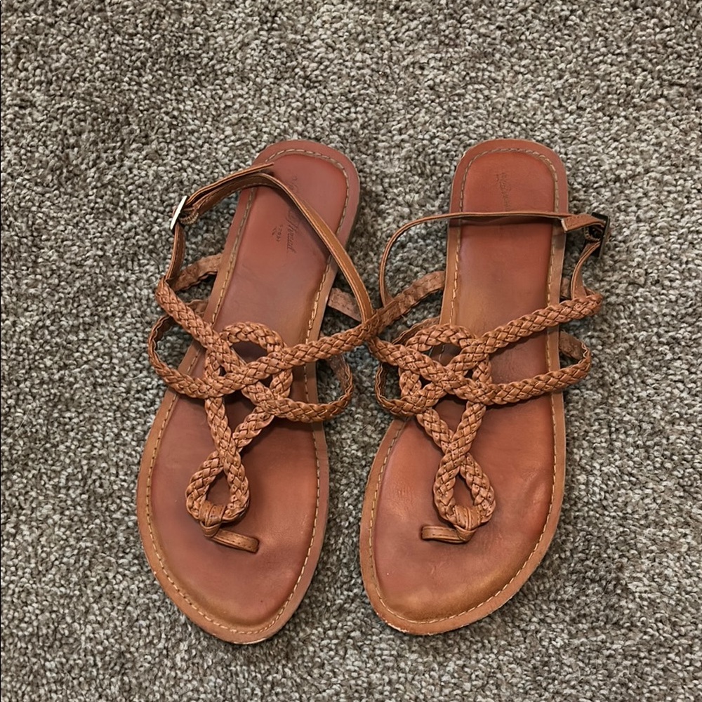 Universal Thread Braided Sandals - Tan